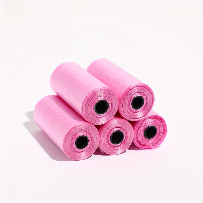 TEMU 5rolls/75bags Poop Bags, Dog Cleaning Sanitary Supplies Car Pet Waste Bag, Pet Supplies For Going Out