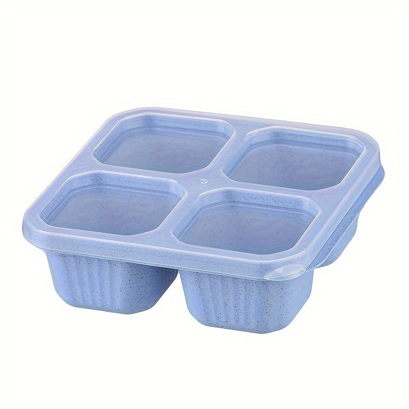 Snack Container 4 Compartments Divided Bento Lunch Box - Temu