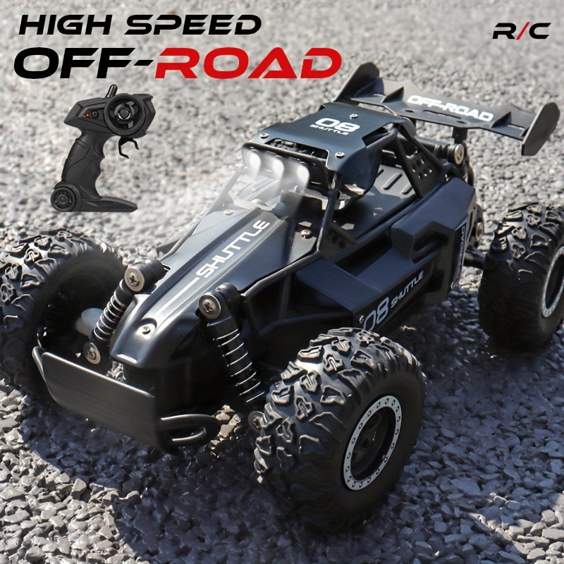 

1:16 Small High-speed Off-road 2.4g Remote Control Car, Drifting 20km/h To Adapt To Various Road Sections Anti-collision Settings Rubber Big Tires