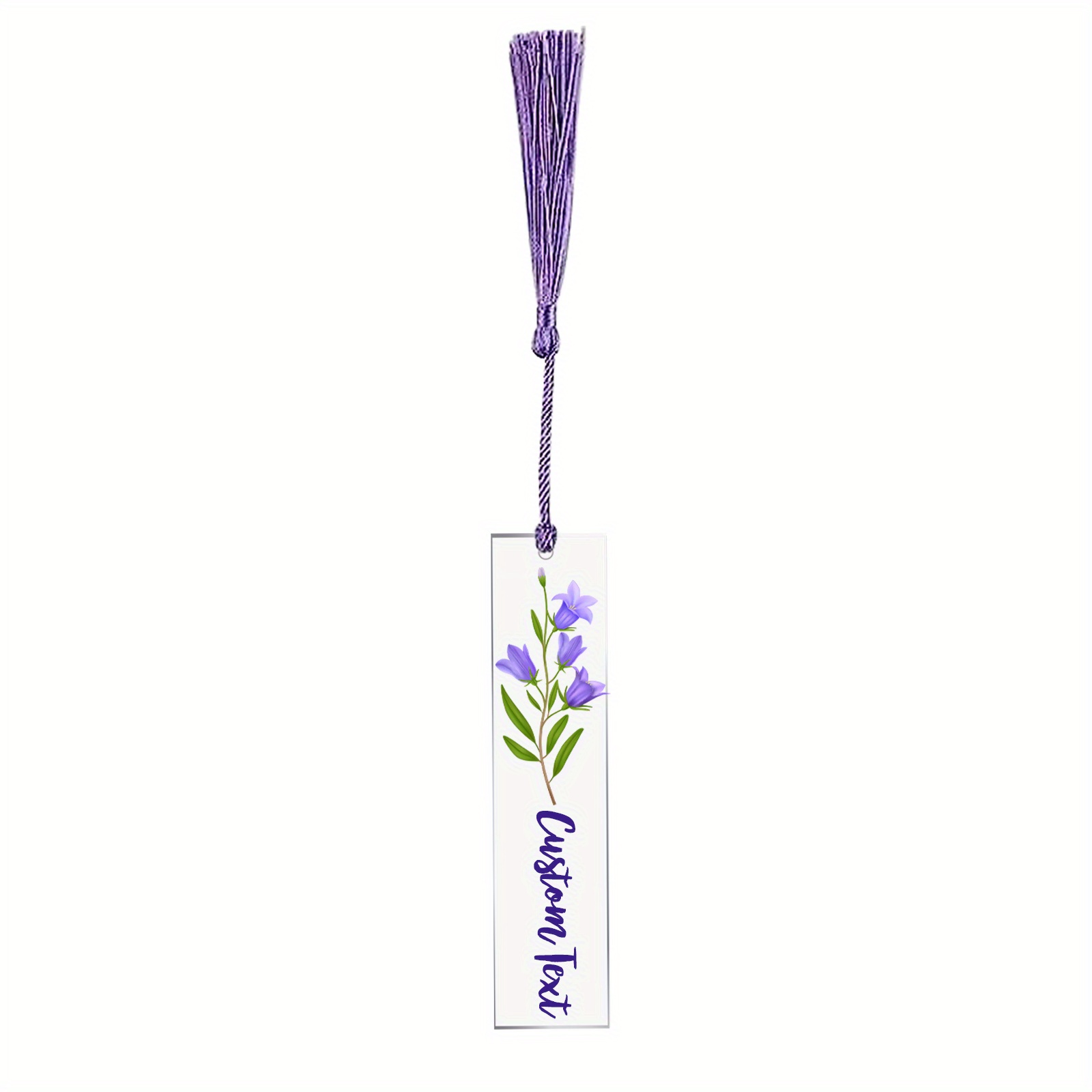 TEMU Personalized Acrylic Bookmark, Custom Bookmark, Cute Bookmark, Reader Gift, Book Lover Gift, Bookmark With Tassel, Colored Name Bookmark