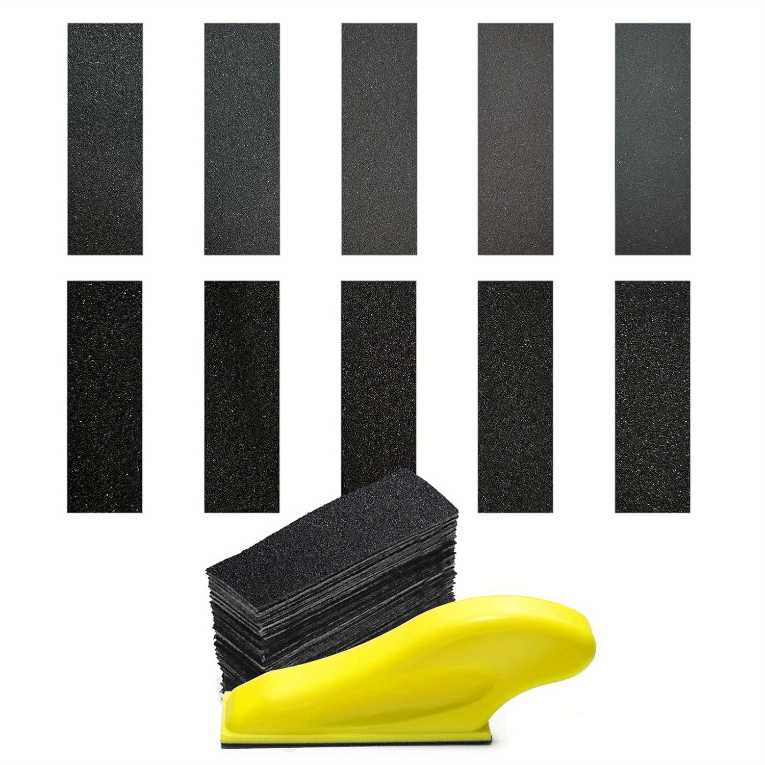  Black and Decker - Lijadora de ratón de grano 120, 50 unidades,  juego de papel de arena de palma detallada, 12 almohadillas de lijado de  gancho y bucle, papel de lija