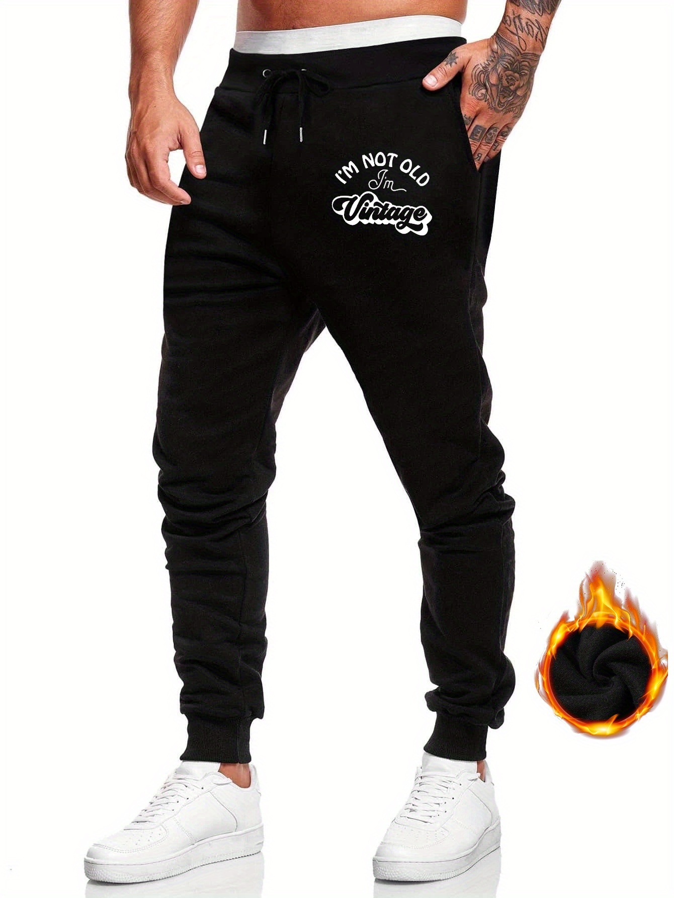 Men's Skull Snake Print Sweatpants Casual Slightly Stretch - Temu