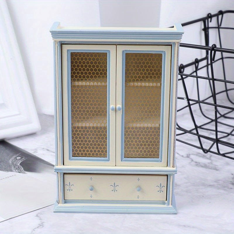 

1pc Dollhouse Bookshelf Cabinet Miniature Bookshelf