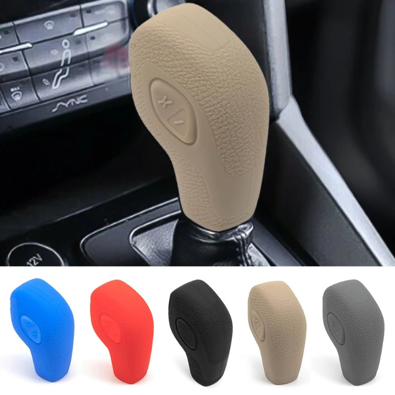 

1pc Car Silicone Gear Shift Knob Cover For Ecosport For Escape For Fusion For C-max For Wagon For Fiesta For Focus For Transit For Van For Escort For Mondeo