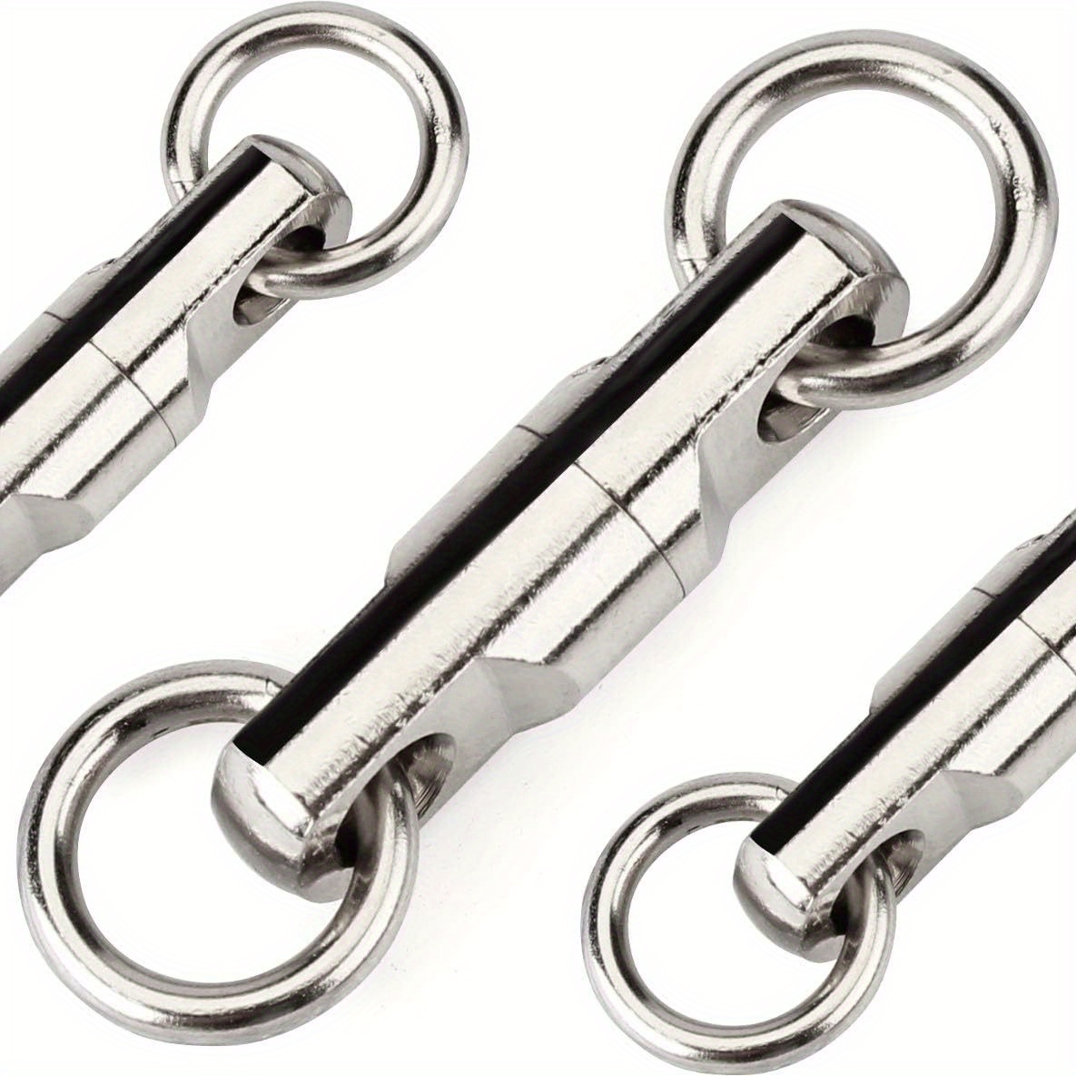 8 Shaped Stainless Steel Swivels Ring Fishing Hook Line - Temu