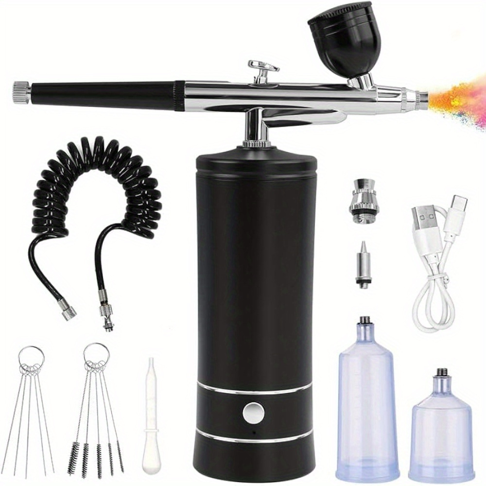 Airbrush Kit With Compressor 30psi Air Brush Gun Rechargeable Portable  Handheld Cordless Airbrush For Nail Art, Painting, Cake Decor, Cookie,  Mode, Makeup, Barber - Arts, Crafts & Sewing - Temu Belgium
