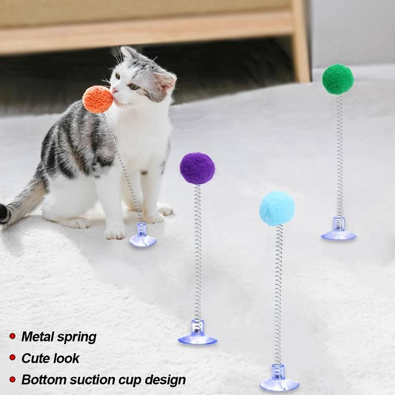 Portable Feather Cat Teaser Cat Feather Toys With Ball - Temu