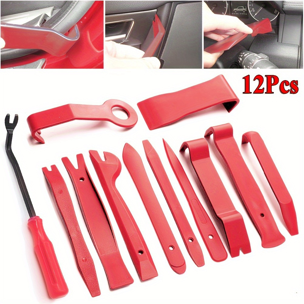 

12pcs/set Auto Door Clip Panel Trim Removal Tool Kit - Perfect For Car Interior Conversion & Repairing!