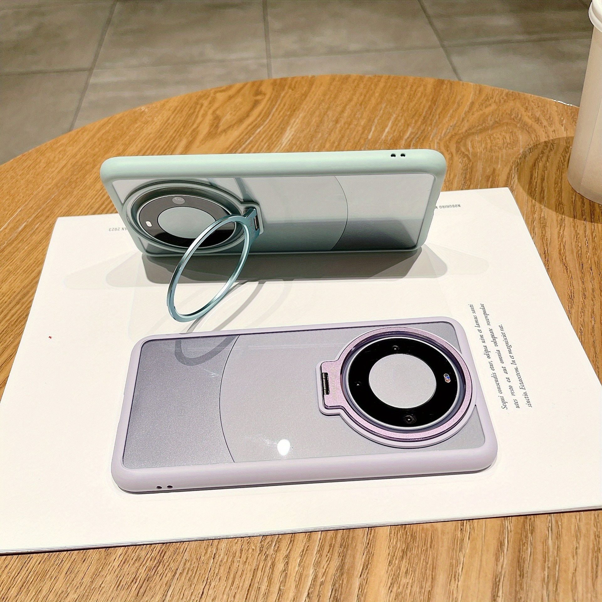 Simple Bracket Holder Mobile Phone Case New For Mate 60/50/40 Pro Hollow Metal Lens Bracket Case_voghion.com