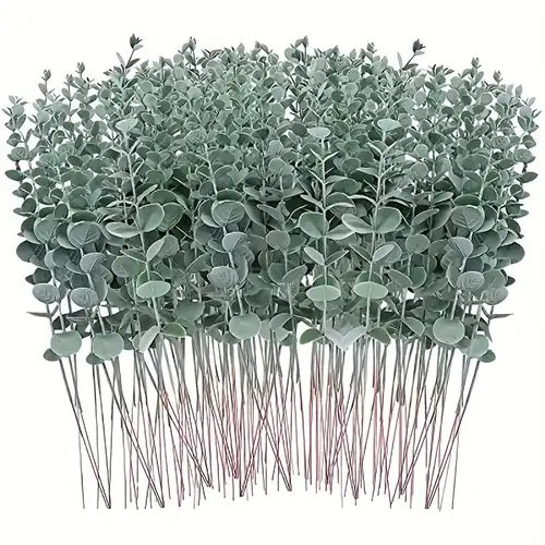 homEdge Steli di eucalipto artificiale, 30 pezzi, foglie di eucalipto  artificiali, per centrotavola nuziale, decorazione della fattoria :  : Casa e cucina