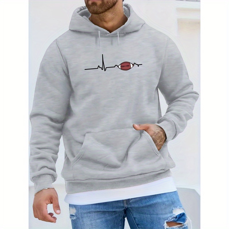 

Men's Hoodie - Autumn & Pullover With Kangaroo Pocket, Long Sleeve, Polyester