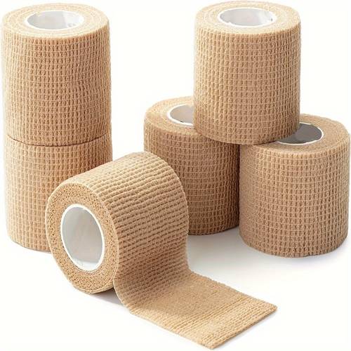 6pcs self wraps elastic support for muscle durable grade bandages for office use travel supplies textured surface wrap wrap