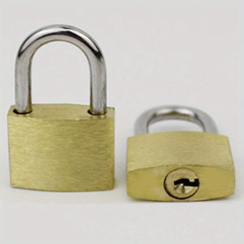 

1pc Stylish Small Copper Lock Luggage Case Padlock Securing Your Belongings