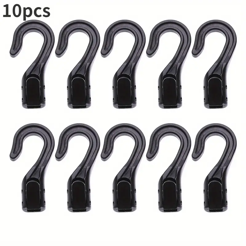10pcs Plastic Rope Buckle Open End Cord Straps Hooks Snap Boat Kayak Elastic  Ropes Buckles Camping Tent Hook Outdoor Tool - Sports & Outdoors - Temu