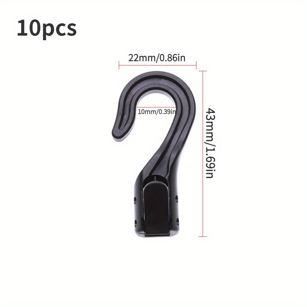 Plastic End Cord Straps Hooks, Plastic Camping Tent Hook