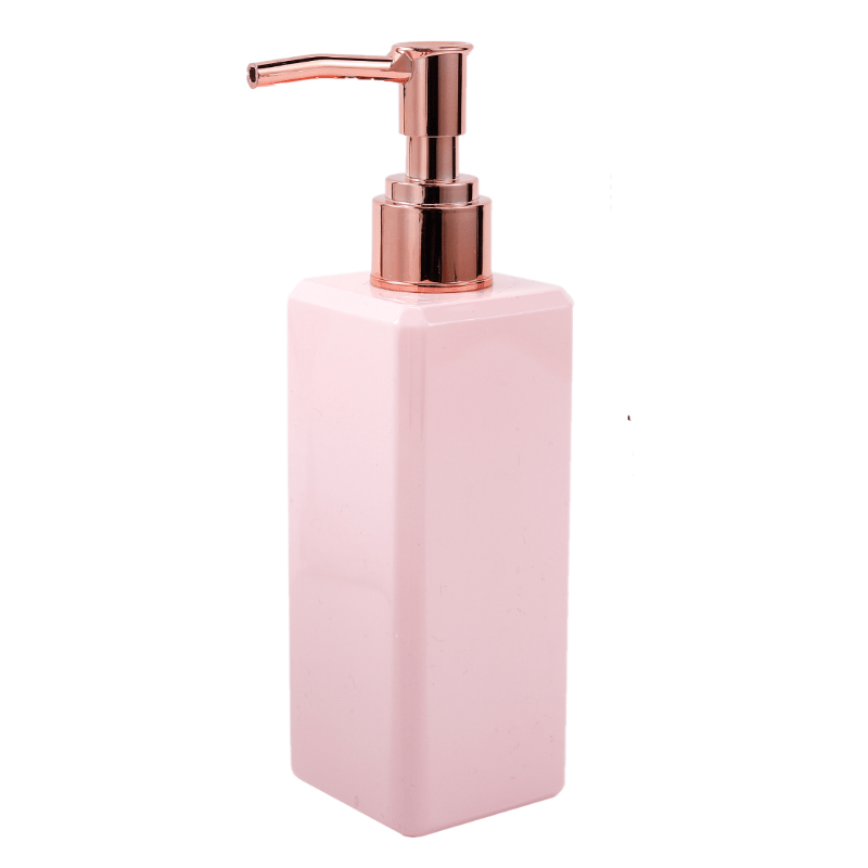 TEMU 1pc 250ml Square Lotion Bottle, Hand Soap Dispenser, Pump Bottle Refillable Empty Lotion Dispenser Liquid Container For Bathroom Kitchen College Dorm