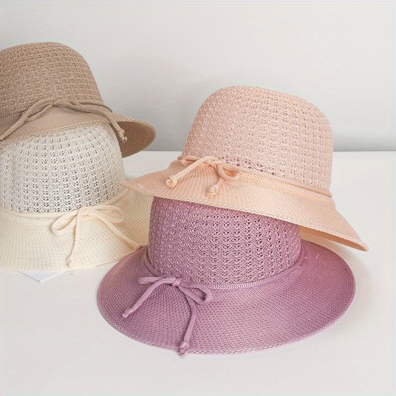 Short Brim Trendy Bucket Hat Solid Color Summer Sun Hats - Temu