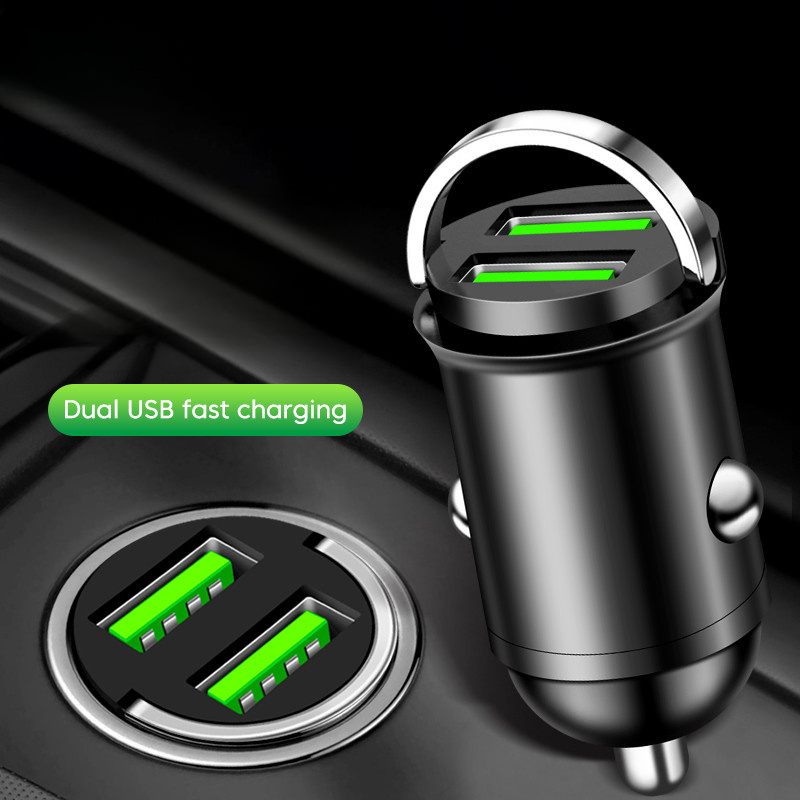 Cargador Coche Usb Dual Luz Carga Cable Grabadora Conducción - Temu Mexico