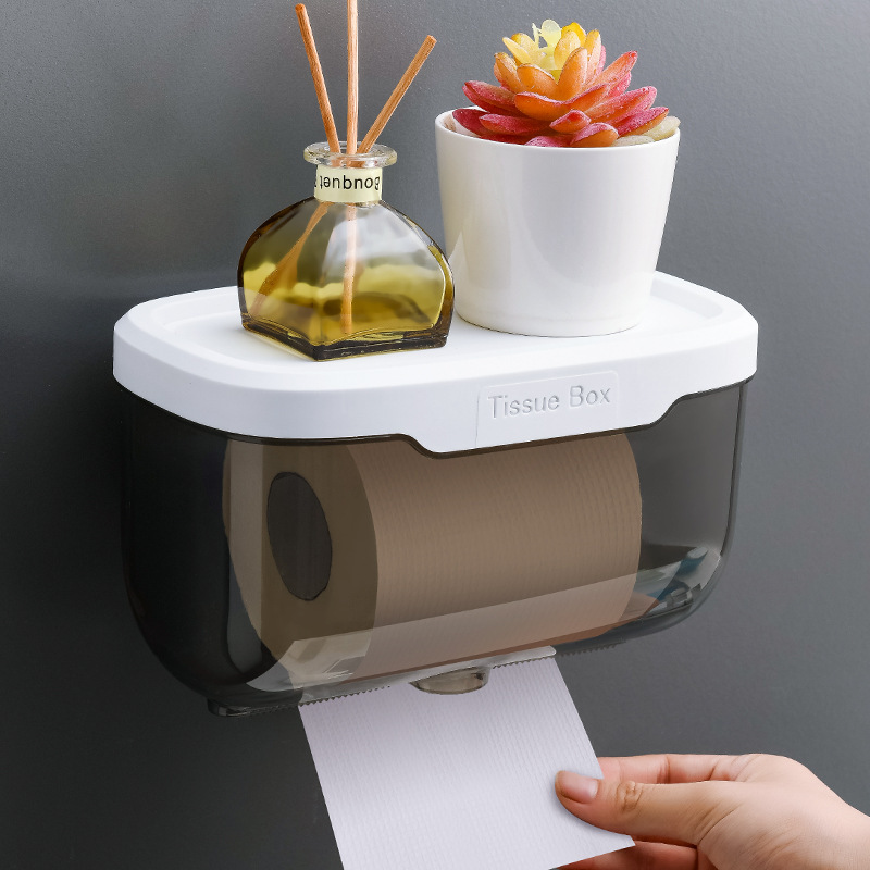 Soporte de papel higiénico impermeable para uso en el baño, porta