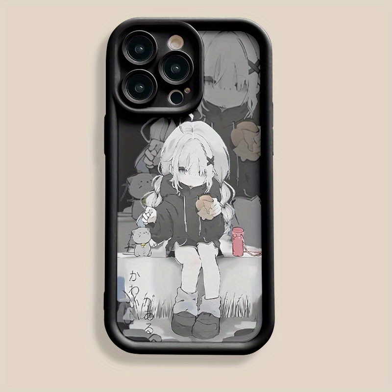 

For Xiaomi 11lite Silicone Phone Case For Redmi A1/a2 Lens, All Inclusive Cartoon Cute Cat Girl, Creative Anime