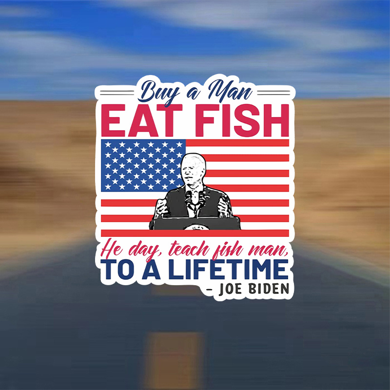 Buy a Man Eat Fish He Day Teach a Man to a Lifetime meme Quote Embroidered  Baseball Unisex Dad Hat 