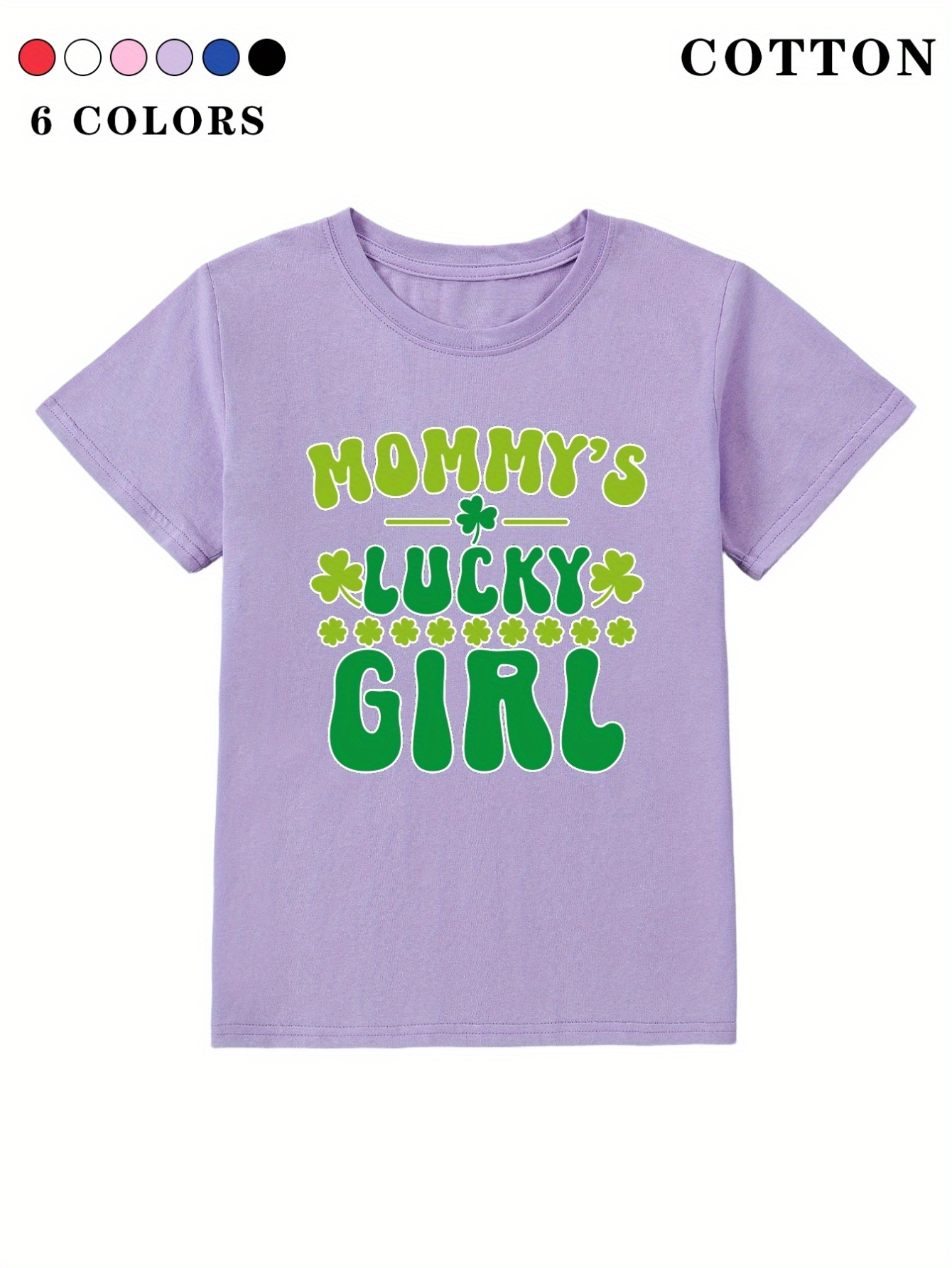  Lucky Brand Girls Short Sleeve Graphic T-Shirt, Cotton Tee