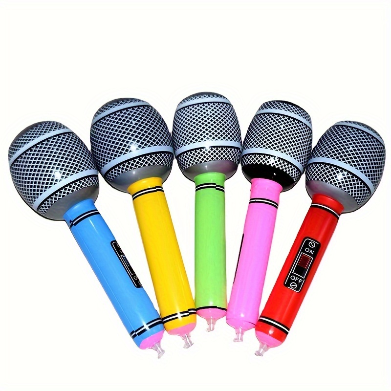 Comprar 1 unidad de micrófono falso divertido, accesorios de micrófono  Artificial, micrófono de juguete para niños para disfraz de fiesta de  escenario