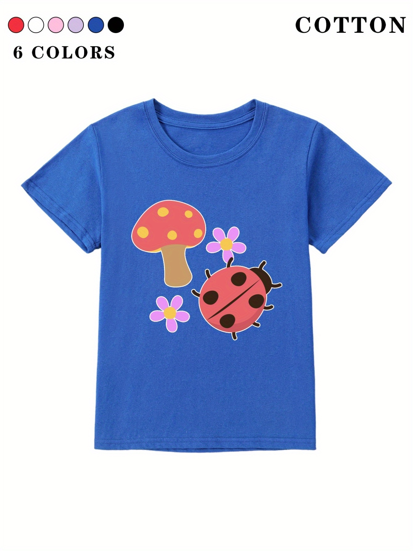 Girls Teen Cute Cartoon Graphic Print Soft Breathable Cotton - Temu