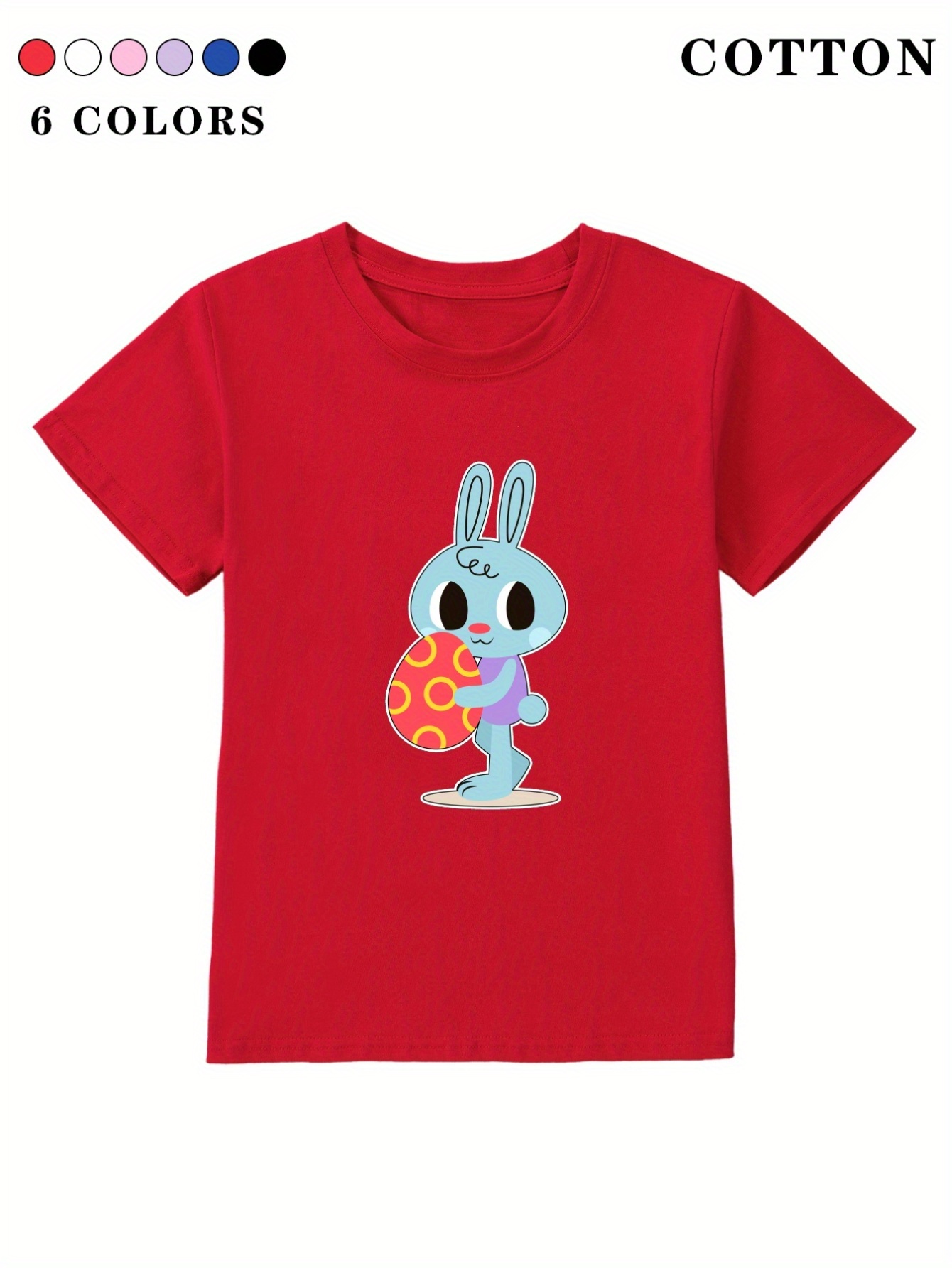 Happy Easter Shirts For Women - Cute Rabbit Graphic Tee, Casual Short Sleeve Dark Grey Top
