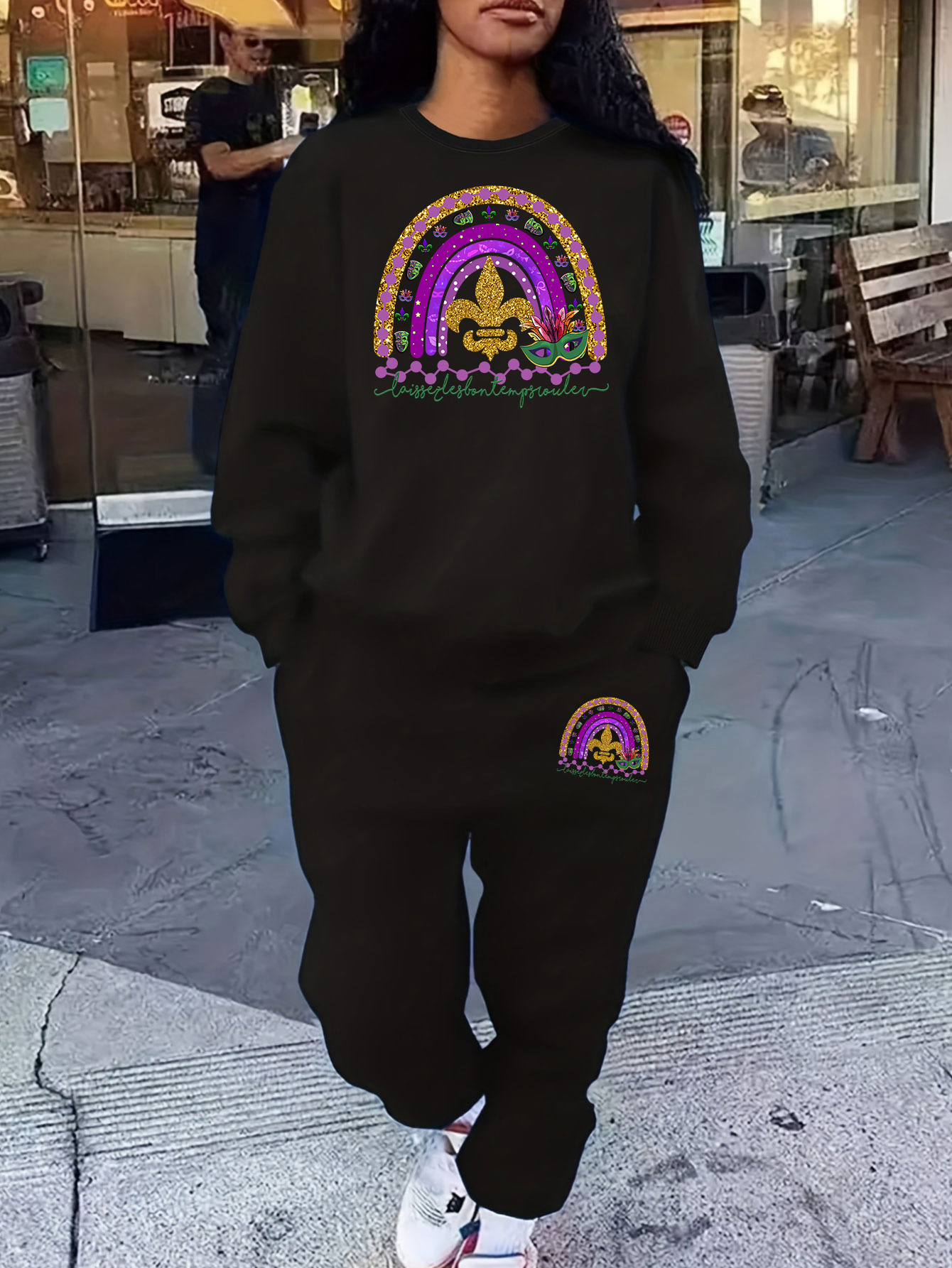 Nasty Gal Tye Dye Sweat Set Nasty Gal Tie-Dyed Light Pink