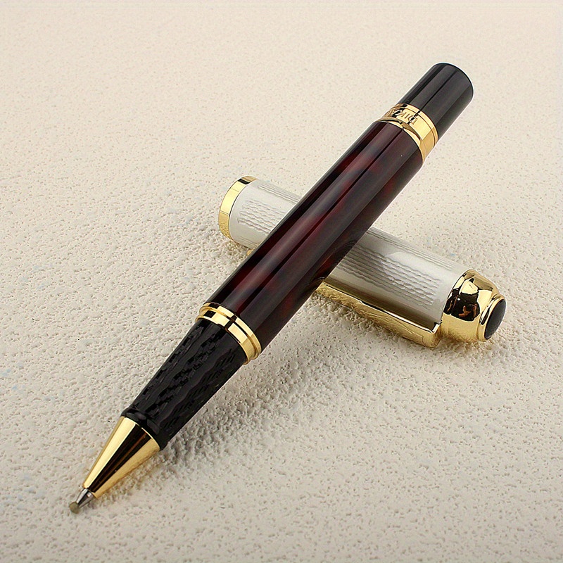 

Wen Luxury Brand High Quality Golden Medium Nib Metal Roller Ball Pen For Office Business Writing Student