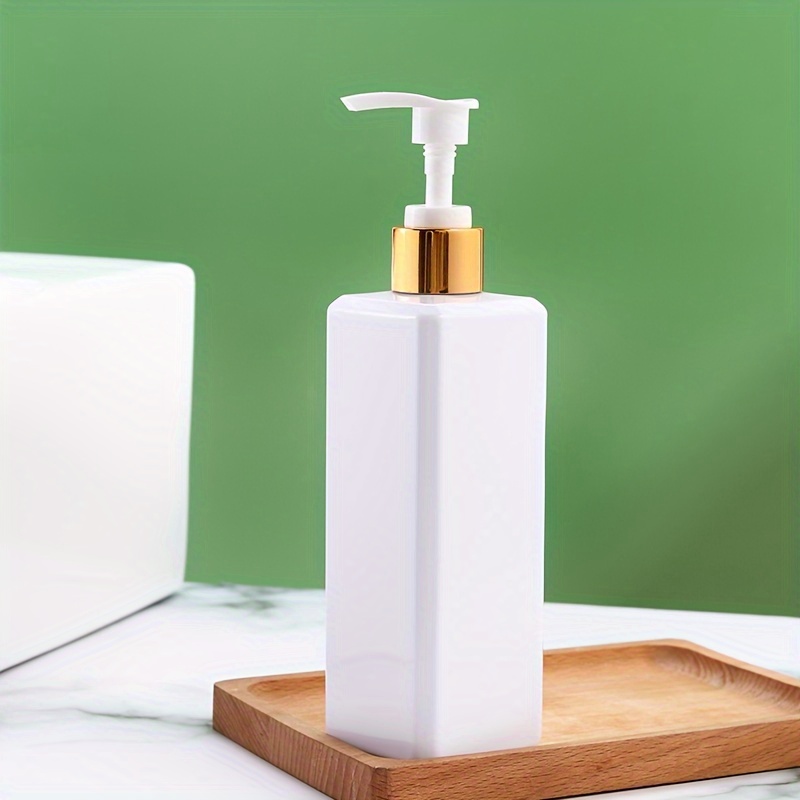 

1pc 300ml Empty Pump Bottle Dispenser Shampoo Lotion Pump Bottle Durable Refillable Container For Massage Oil & Liquid Soap