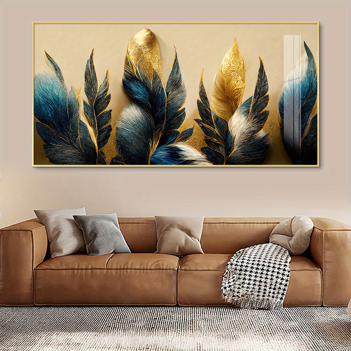 

1pc Colorful Wall Art Canvas Paintings For Living Room Wall Wall Decor Picture (with Frame)