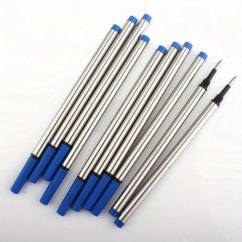 10pcs/lot Swiss Tip Rollerball Refill Screw Type Black Blue Refills For Rollerball Pen