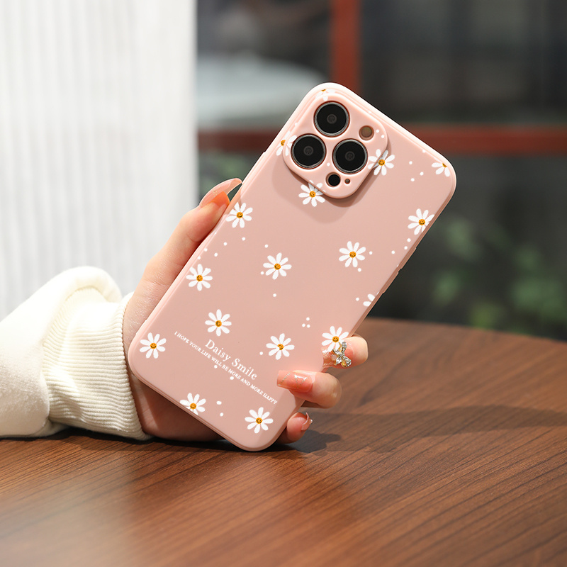 

Full Screen Wildflowers Pattern Silicone Phone Case For Iphone 6/7/8/se/x/xs/xr/11/12/13/14/15 Pro Max Protective Phone Case