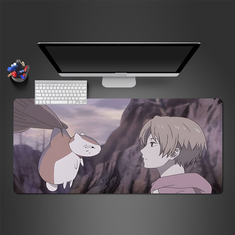 Anime Boy Holding Cat Large Gaming Mousepad Computer Hd Keyboard Pad Mouse  Mat Desk Mats Natural Rubber Anti-slip Office Mouse Pad Desk Accessories, Free Shipping For New Users