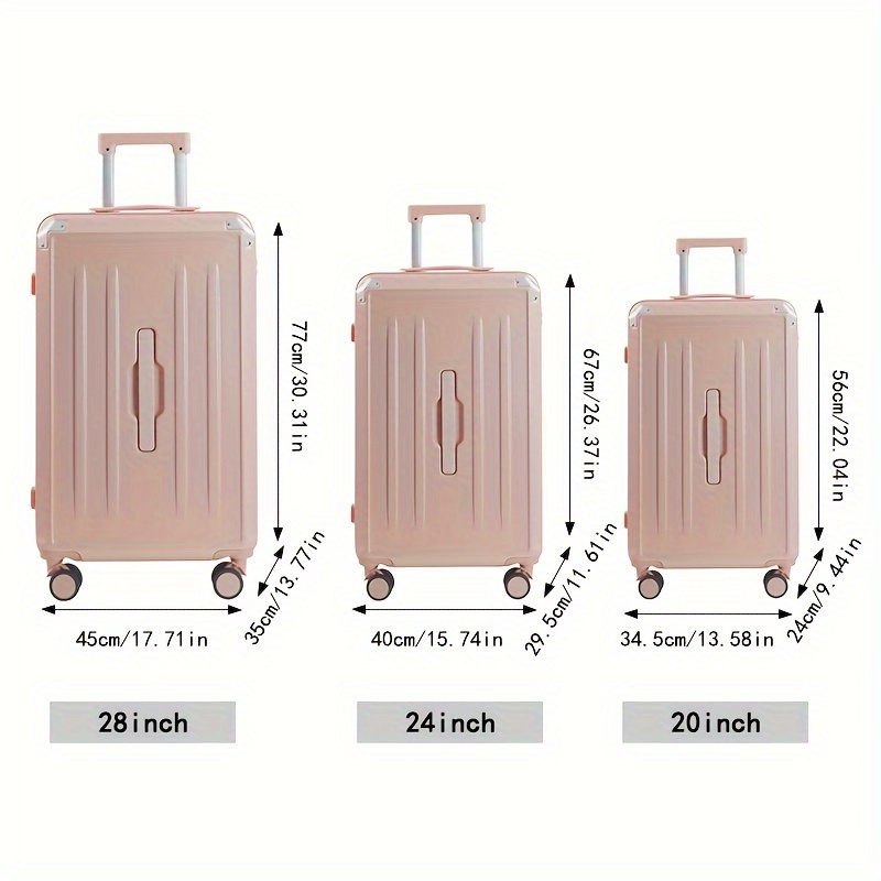 OLOTU Valigia da Viaggio Valigia Comoda Valigia Portatile Telaio in Alluminio  Valigie rigide da 28 Pollici Valigie per Bagaglio a Mano Ruote da Viaggio  Leggere Durevole : : Moda