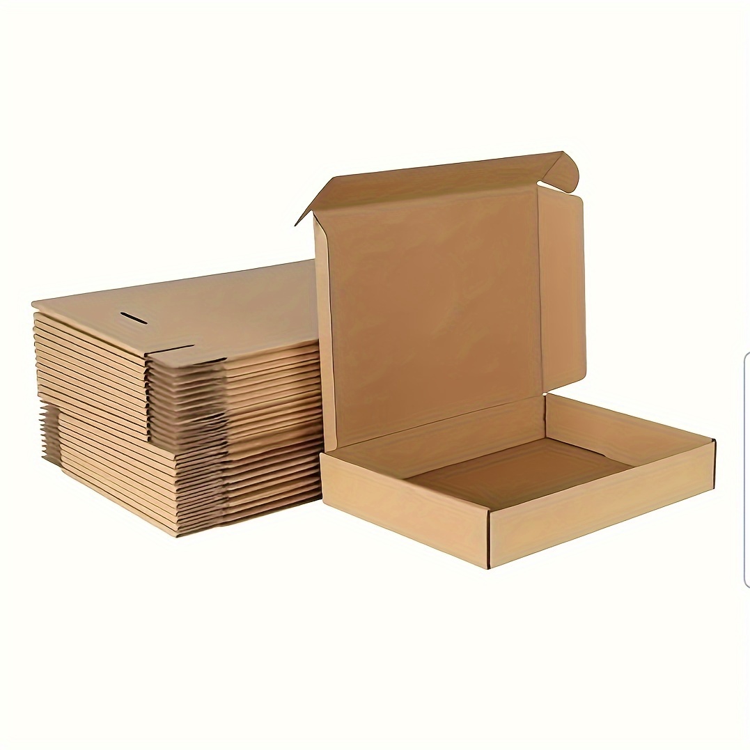 

30pcs 30.9*20.6*6.1 Cm Express Boxes, Made Of Corrugated Cardboard, Suitable For Commercial Packaging, Gifts, Clothing, Documents, And Large-sized Packaging Boxes.