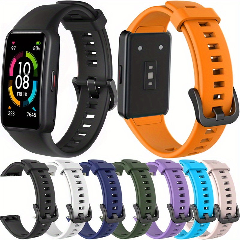 

Silicone Sport Strap Watch Band For Huawei Band 6/ Huawei Band 6, Smart Watch Replacement Wristband