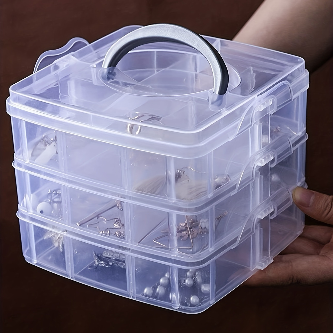 6 layer Stackable Storage Box With 60 Adjustable - Temu Canada
