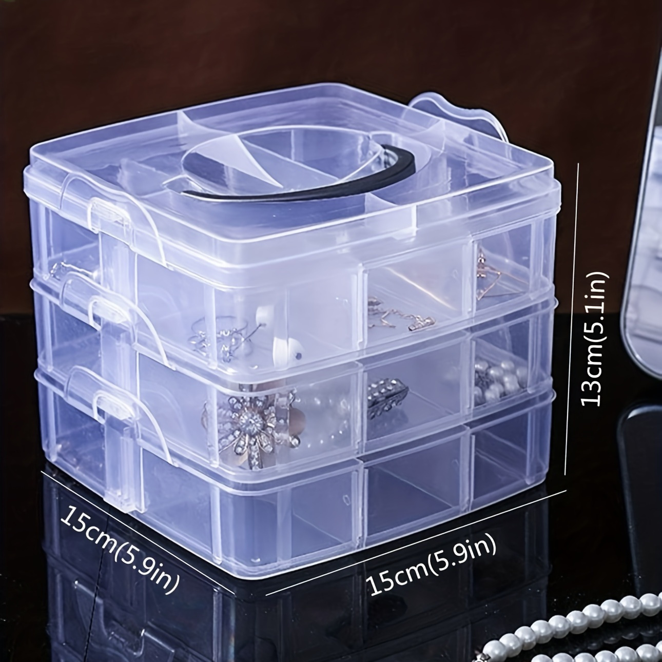 Cheap Clear Detachable Plastic Box Plastic Component Sorting