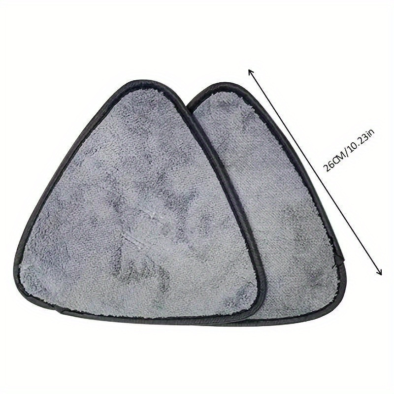 

4pcs Mop Replacement Cloth, Triangle Cleaning Mop Pads, Rotation Mop Heads, Flat Floor Mop Replacement Cloth, Wall Cleaning Supplies, Cleaning Tool For Restaurant