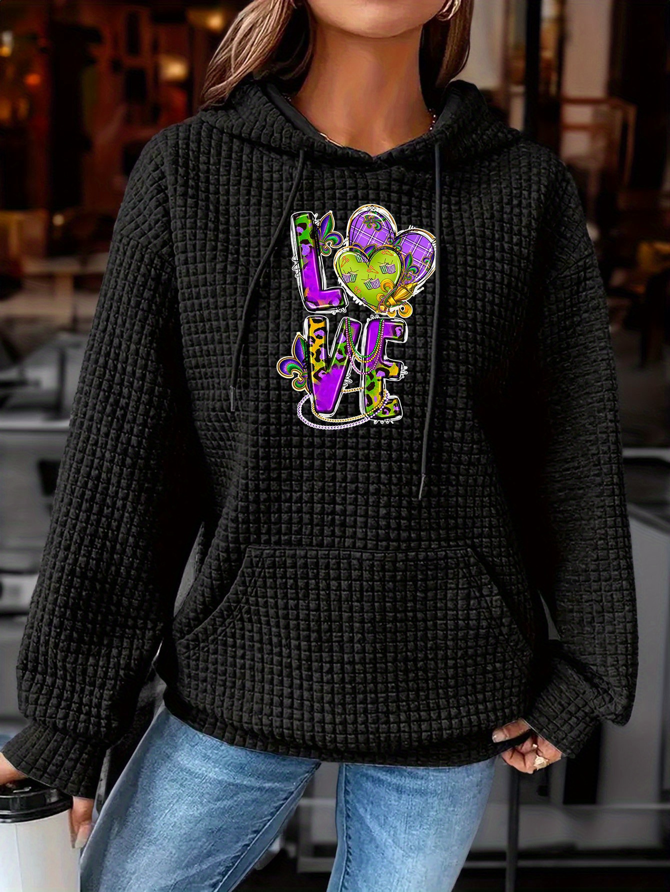 mardi gras hoodie womens