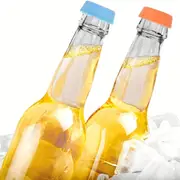6pcs set reusable silicone bottle caps sealed for beer wine vinegar kitchen storage details 6