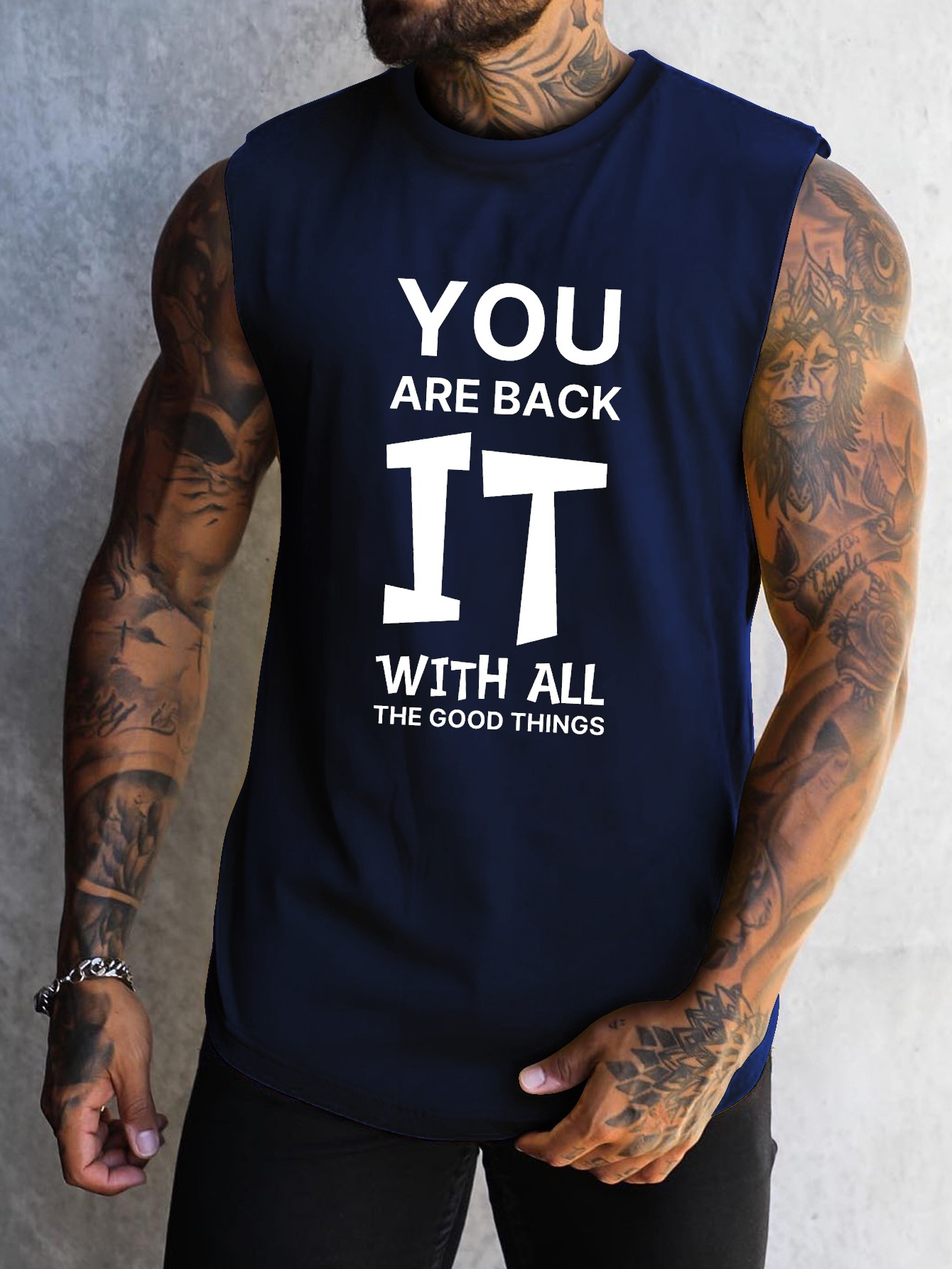 Herren Muskel Tanktop - Atmungsaktives Unterhemd Für Workout & Sommer