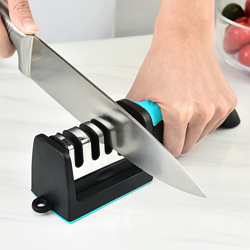 Comprar Afilador de cuchillos 5 en 1, máquina amoladora de cocina