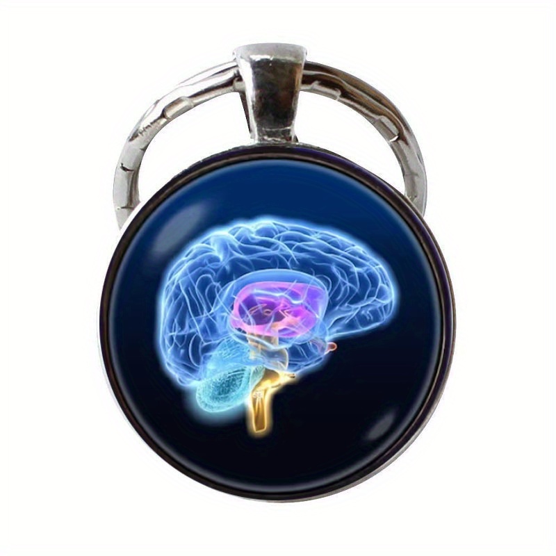 Fantasy Brainstem Brain Keychain Cell Shape Keychain Gift For Doctors And Nurses