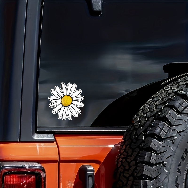 

Daisy Flower Sticker Decal, For Car, Window, Laptop, Girl