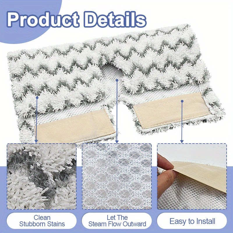 2 5pcs high quality replacement mop head for shark p3 p5 p8 s3973d s3973 steamer reusable mop replacement pad washable and durable replacement mop cloth high dirt and water absorption wet and dry use easy to clean cleaning supplies