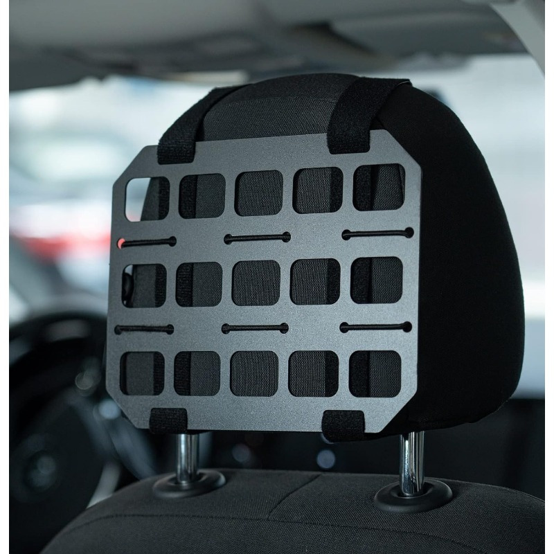 Tactical Molle Panel Organizer For Car Sun Visor, Made From Aluminum Alloy, Serves As A Gear Rack For Edc Pouches And Tool Holsters, Ideal For And Modular Storage Solutions